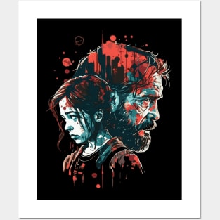 The Last Of Us. Joel and Ellie. Posters and Art